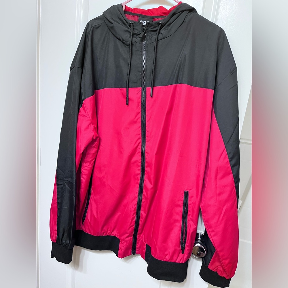 Mens XXL CSG zip up windbreaker jacket